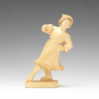 Appraisal: A Chinese Cultural Revolution Era Carved Ivory Figure of a