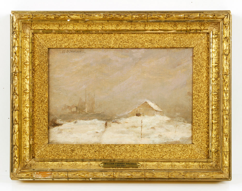 Appraisal: - Halsall Winter Scene O C William Formby Halsall English