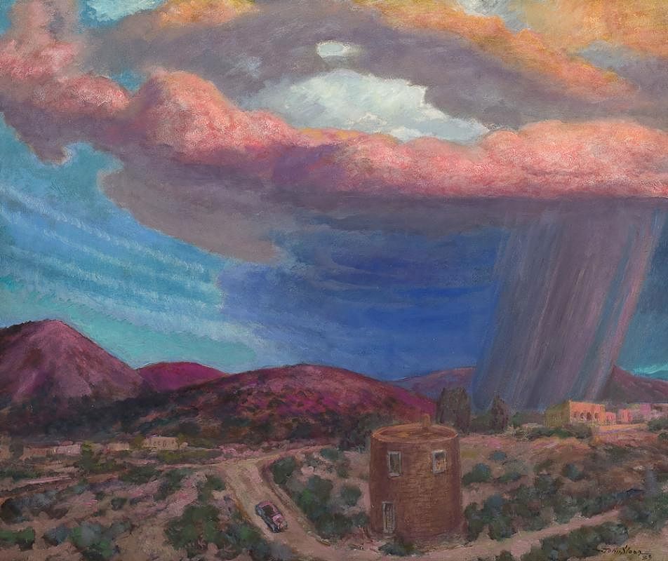 Appraisal: East at Sunset Camino Monte Sol by John Sloan John