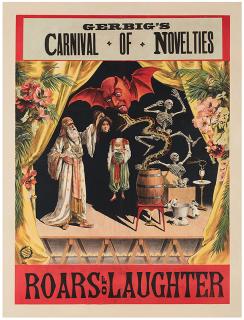 Appraisal: Stock Poster Gerbig s Carnival of Novelties Roars of Laughter