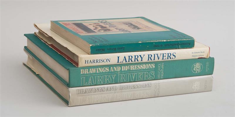 Appraisal: FOUR BOOKS ON LARRY RIVERS Condition Report From the Camilla