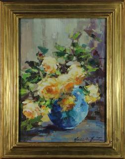 Appraisal: Painting Hallie Fenton Hallie Elizabeth Champlin Fenton American - Bouquet