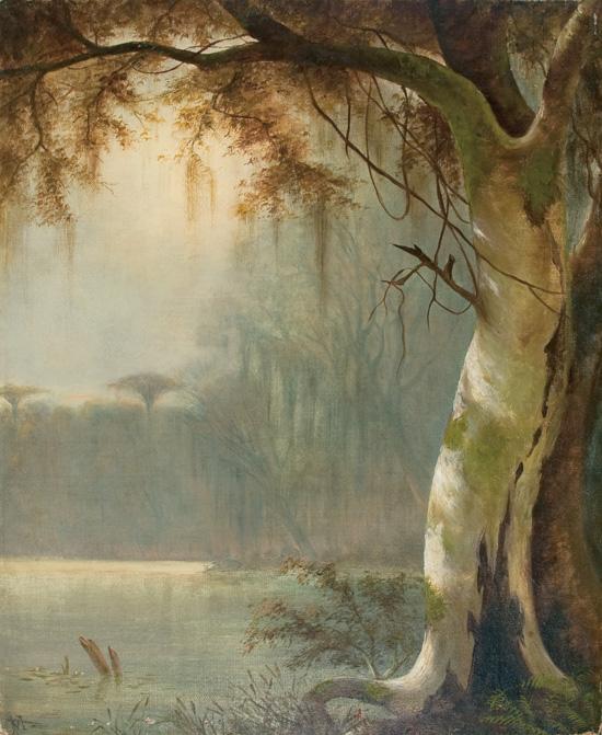 Appraisal: JOSEPH MEEKER American - On the Banks of a Louisiana