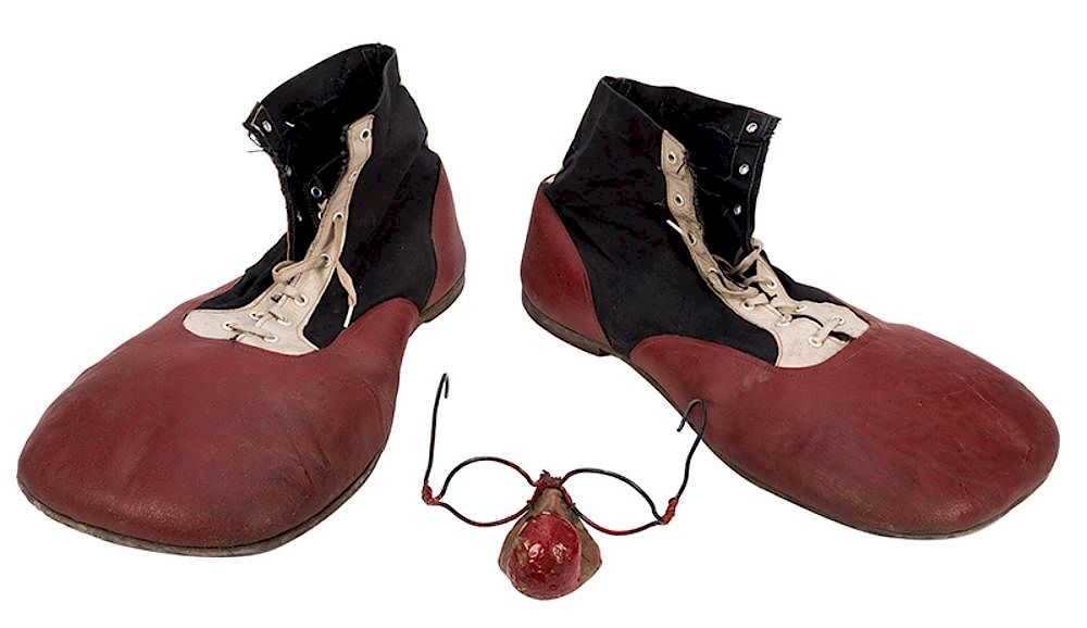 Appraisal: Vintage Pair of Professional Clown Shoes Vintage Pair of Professional