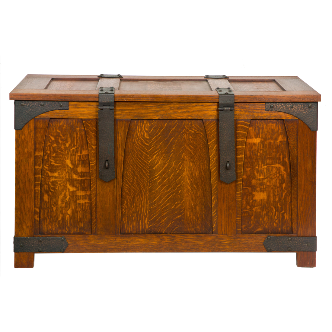 Appraisal: ARTS AND CRAFTS STYLE QUARTERSAWN OAK CHEST Arts and Crafts