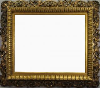 Appraisal: Boston Carved Gilded Wooden Frame Boston Carved Gilded Wooden Frame