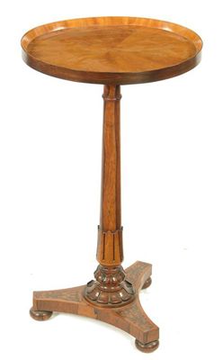 Appraisal: An early th century French rosewood and satinwood occasional table