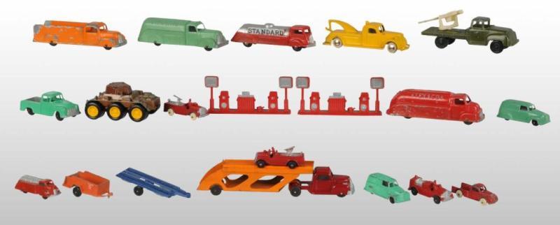 Appraisal: Lot of Tootsie Toy Die-Cast Vehicle Toys Description Circa s