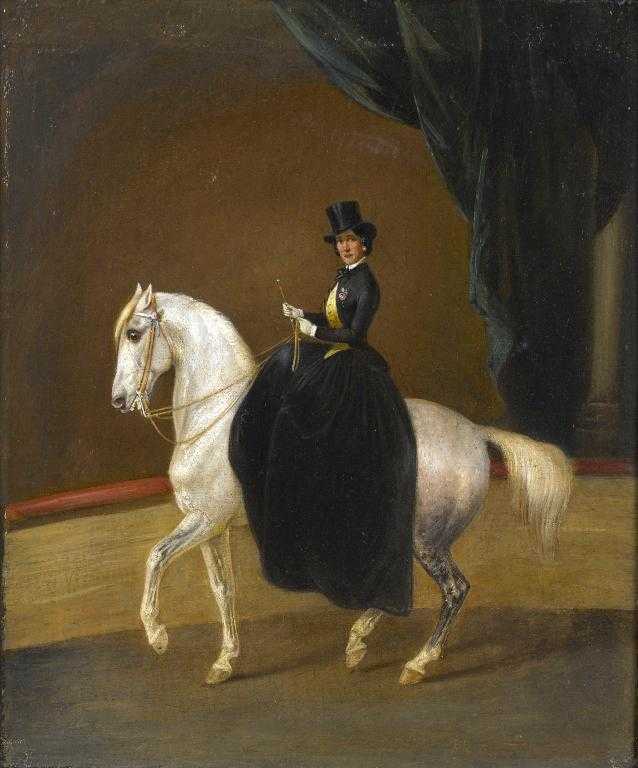 Appraisal: FOLLOWER OF CONRAD FREYBERG EQUESTRIAN PORTRAIT OF THE EMPRESS ELISABETH