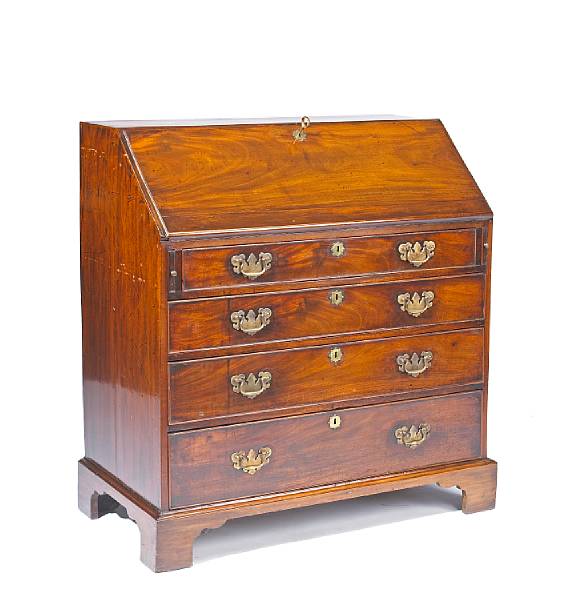 Appraisal: A George III mahogany desk third quarter th century The