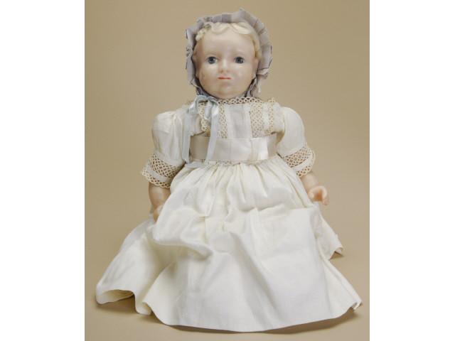 Appraisal: All Original Wax Baby Doll England ca poured wax shoulder