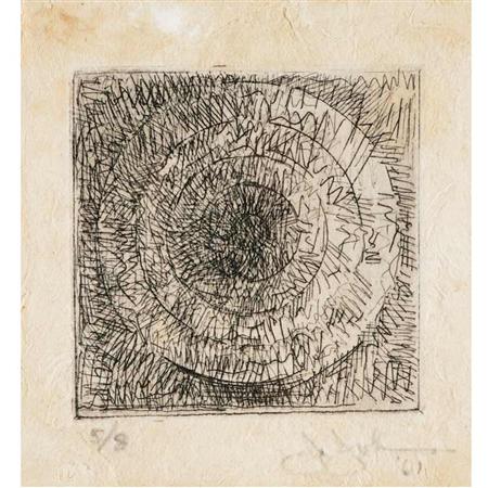 Appraisal: Jasper Johns TARGET UNIVERSAL LIMITED ART EDITIONS Etching signed dated