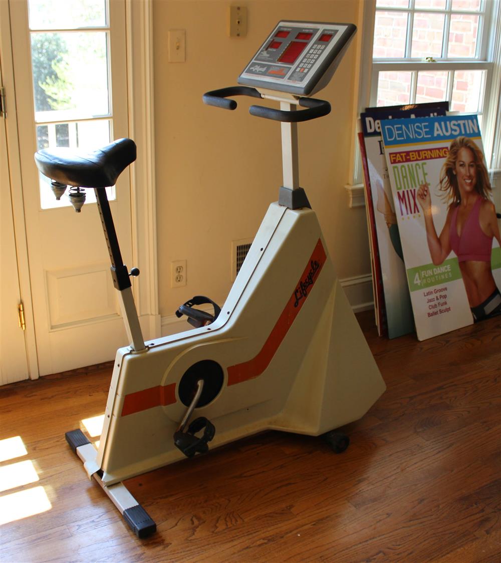 Appraisal: DENISE AUSTIN'S LIFECYCLE STATIONARY BIKE from her home gym and