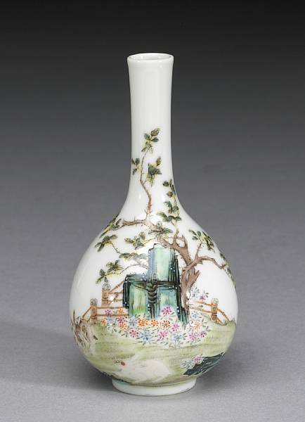 Appraisal: Property of various owners Qianlong Mark Republican Period Delicately painted