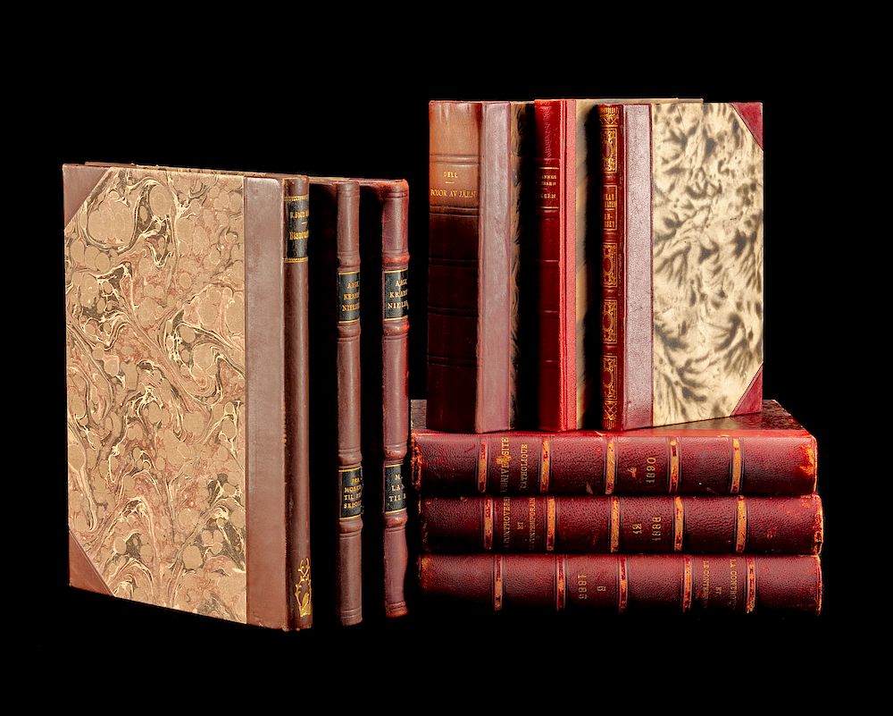 Appraisal: Leather-Bound Volumes Leather-Bound Volumes Condition For condition inquiries please contact