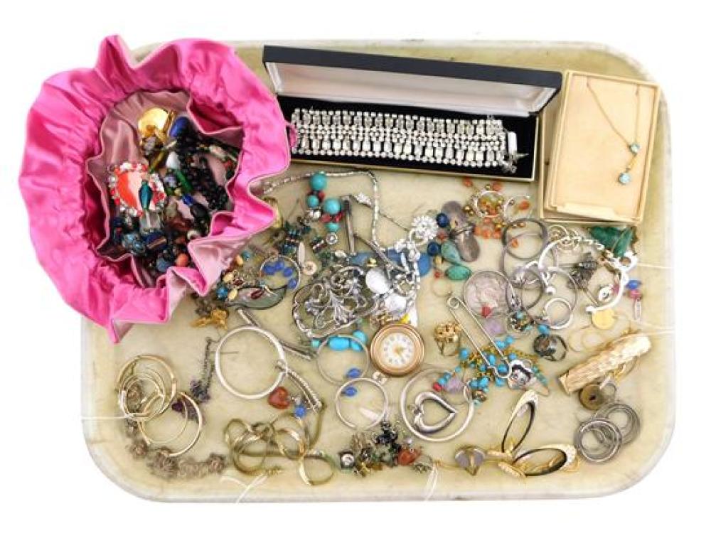 Appraisal: COSTUME JEWELRY pieces of vintage costume jewelry makers include Nancy