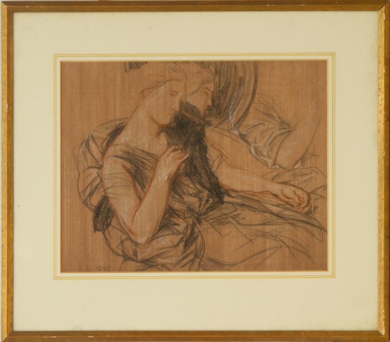 Appraisal: CHARLES HASLEWOOD SHANNON - STUDIES OF A SEATED WOMAN Colored