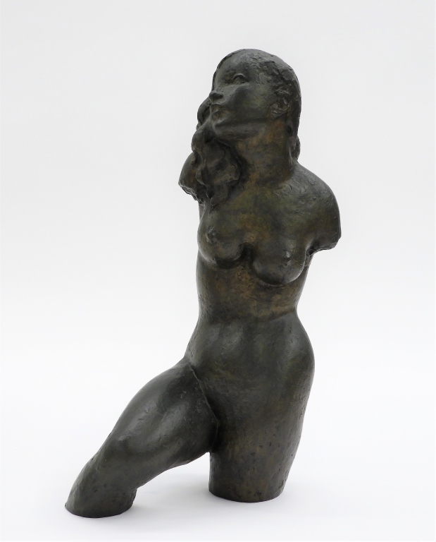 Appraisal: GUY CHARLES REVOL MODERNIST VENUS BRONZE SCULPTURE France - Depicts