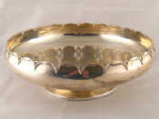 Appraisal: A silver Mappin and Webb fruit bowl the recurved rim