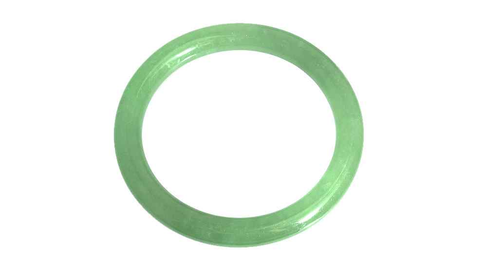 Appraisal: JADEITE JADE BANGLE BRACELET In presentation box Bracelet measures ''