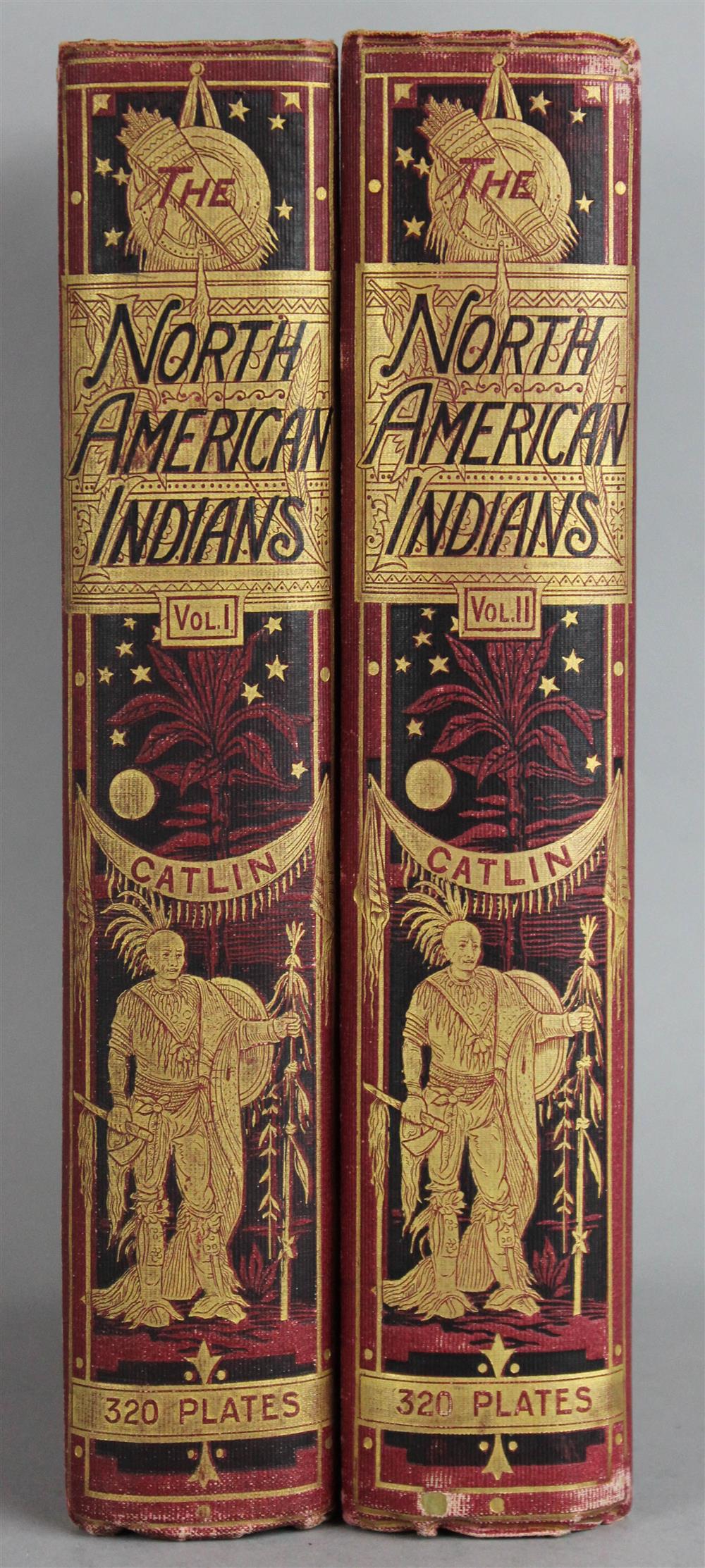 Appraisal: THE NORTH AMERICAN INDIANS BY GEORGE CATLIN WITH NUMEROUS ILLUSTRATIONS