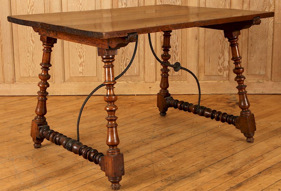 Appraisal: TH C SPANISH TABLE PEGGED CONSTRUCTION A nineteenth century Spanish