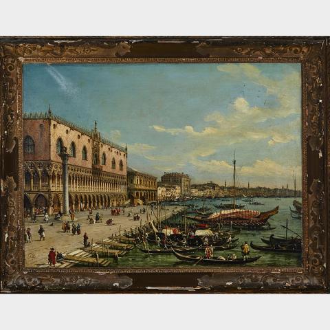 Appraisal: School of Giovanni Antonio Canal called Canaletto - VIEW OF