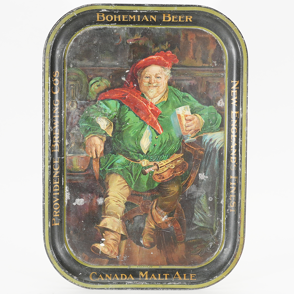 Appraisal: Providence Bohemian Beer New Englands Finest Canada Malt Tray RAREReference