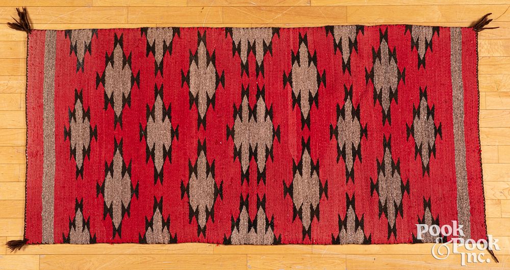 Appraisal: Navajo Indian rug Navajo Indian rug early th c with