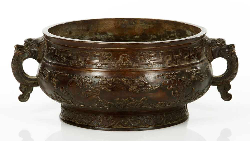 Appraisal: - Bronze Censer Bronze censer h x w