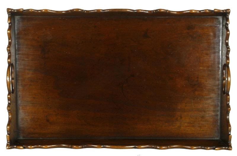 Appraisal: - Early th C Chippendale Style Tray Early th Century