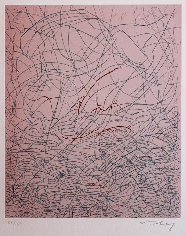 Appraisal: Mark Tobey - Mark Tobey - Morning Grass Etching From