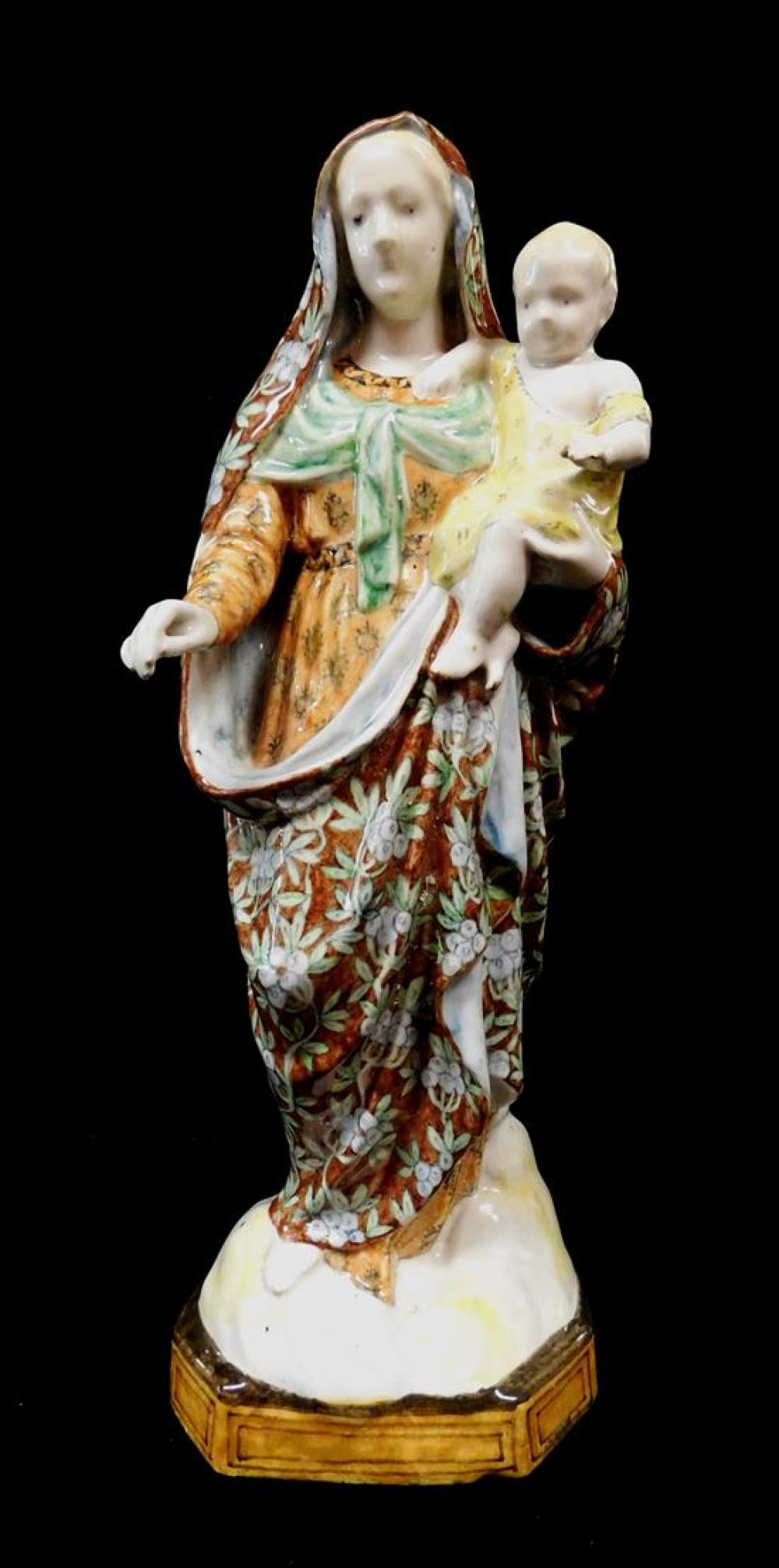 Appraisal: MAJOLICA Italian majolica pottery figure by Angelo Minghetti Bologna th