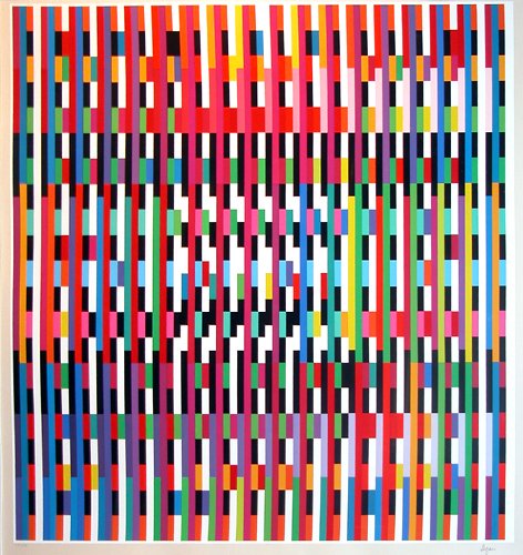 Appraisal: A fully realized original color serigraph by Agam Artist Agam