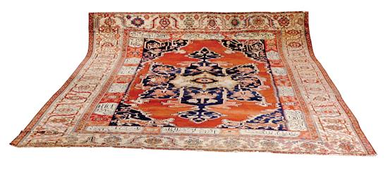 Appraisal: Persian Serapi carpet ' x ' Provenance Columbia South Carolina