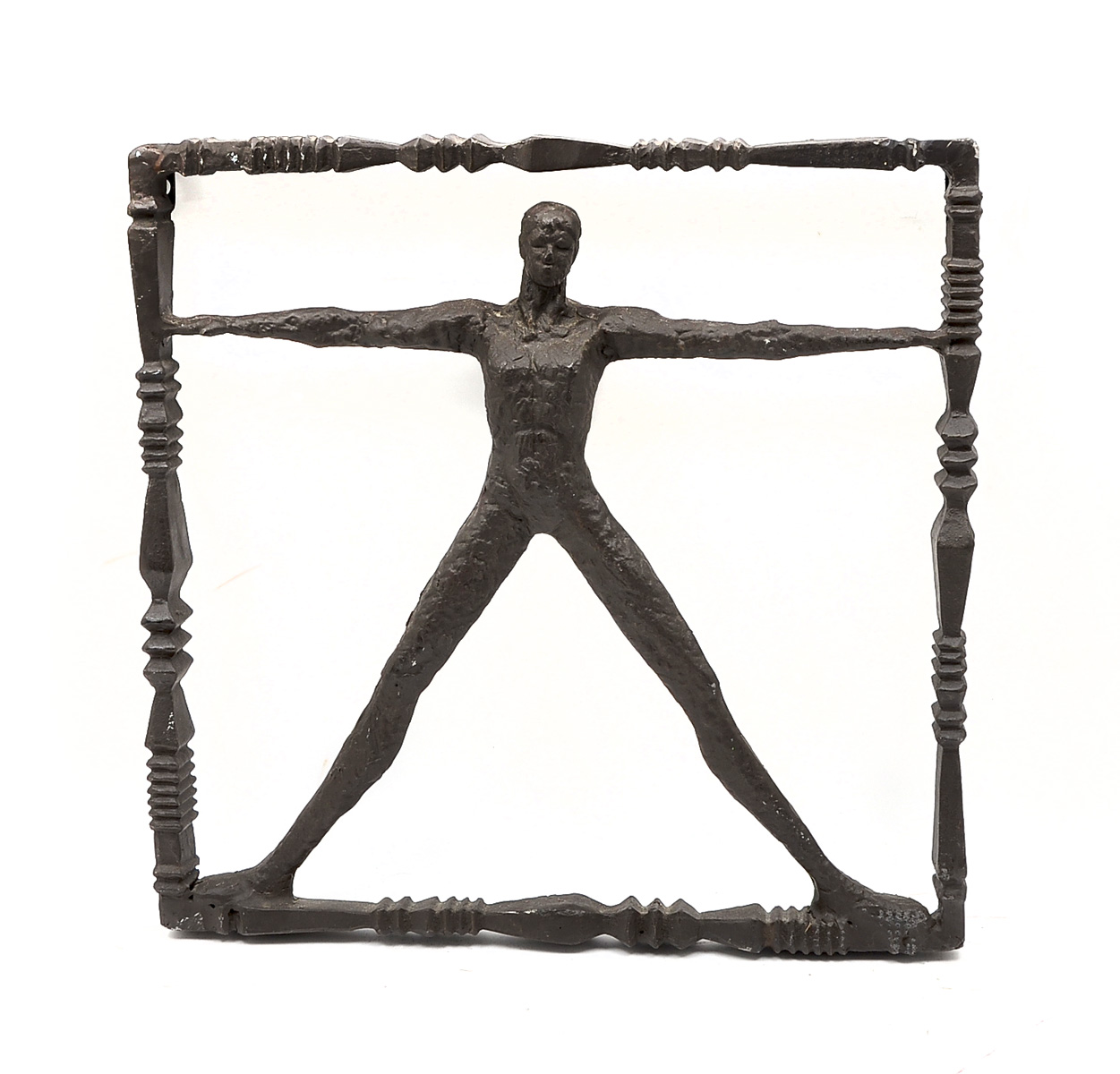 Appraisal: MODERNIST WELDED FIGURAL SCULPTURE IN THE STYLE OF TROVA Cast