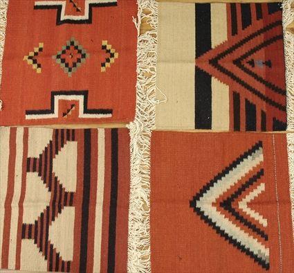 Appraisal: Six Navajo Rugs Largest ft in x ft in