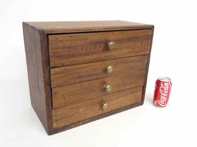 Appraisal: th c four drawer spice chest '' W '' D