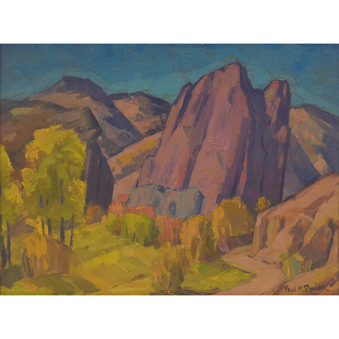 Appraisal: Paul Kauvar Smith American - ''Colorado Mountains '' c oil