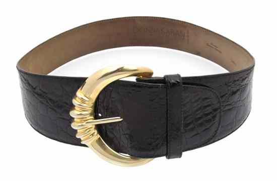 Appraisal: A Robert Lee Morris for Donna Karan Black Crocodile Belt