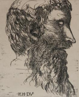 Appraisal: Leonard Baskin etching Leonard Baskin American - - IEH DV