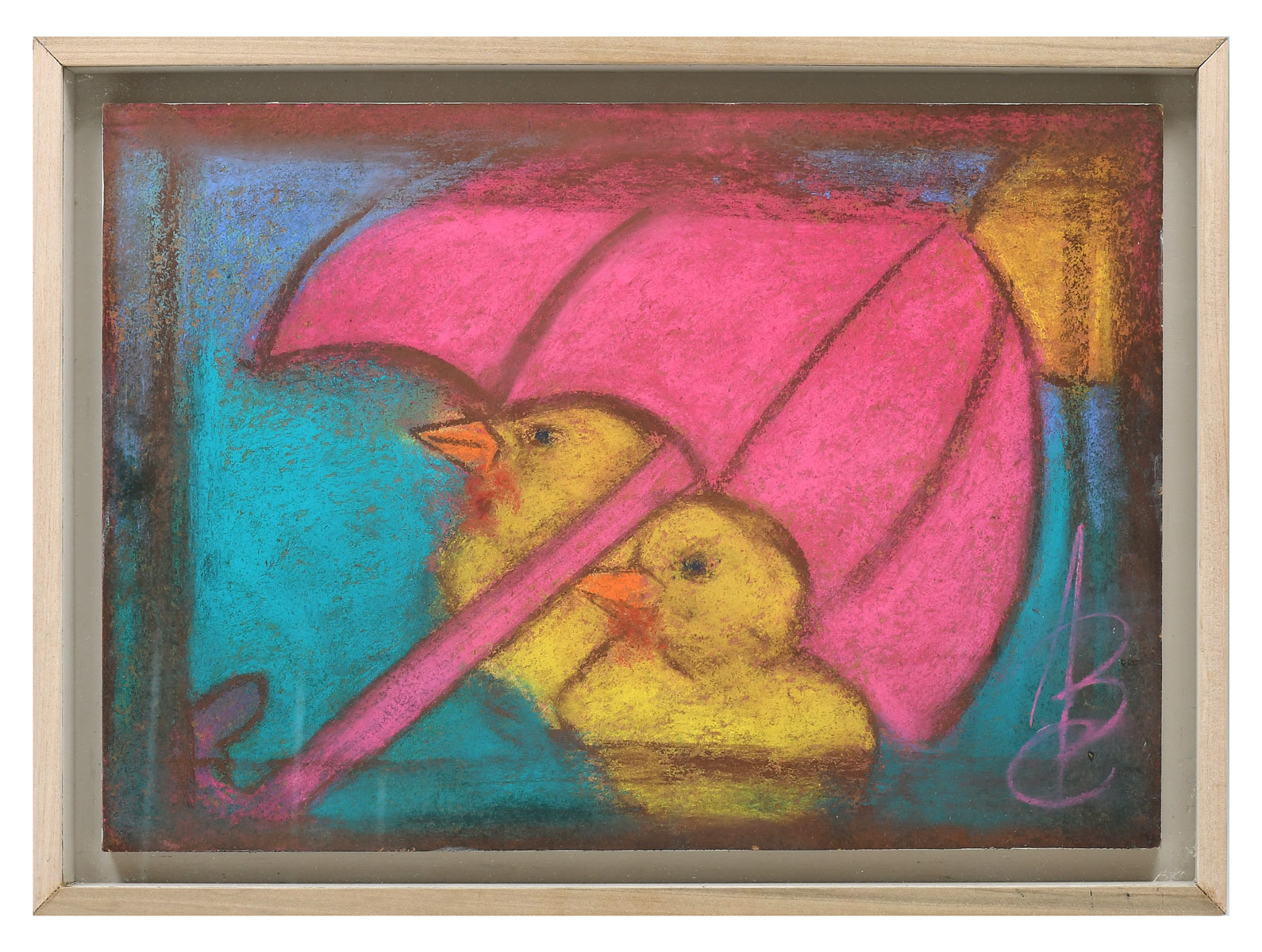 Appraisal: MCNEIL Chambers American th st Century Two Chicks Under a