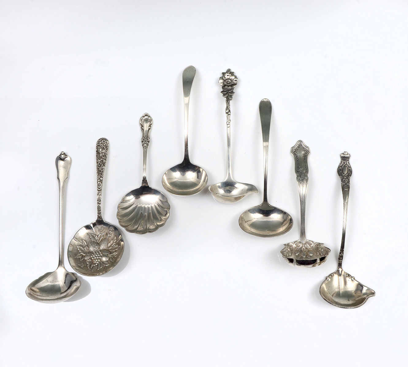 Appraisal: PC STERLING SILVER LADLE SPOON COLLECTION Approx Ounces Comprising -