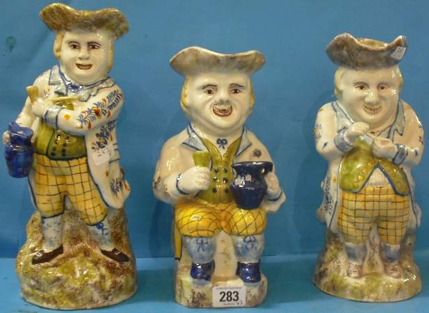 Appraisal: Desvres Faience late th Century Toby Jugs The Snuff Taker