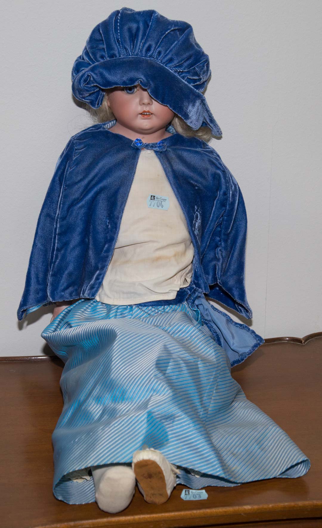 Appraisal: German bisque doll with kid body