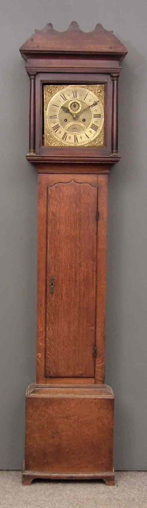 Appraisal: An th Century oak longcase clock by Jonathan Giscard of