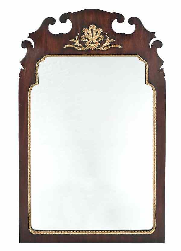 Appraisal: Kindel mahogany mirror x