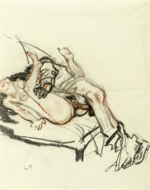 Appraisal: PUTZ LEO Meran Erotica Lot of erotic drawings Four in