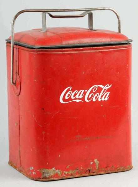 Appraisal: Coca-Cola Picnic Cooler Description s to s Coca-Cola lettering is