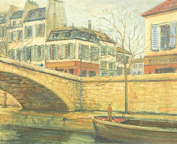 Appraisal: Alois Lecoque Czechoslovakian - The Paris Bridge Pont de Paris